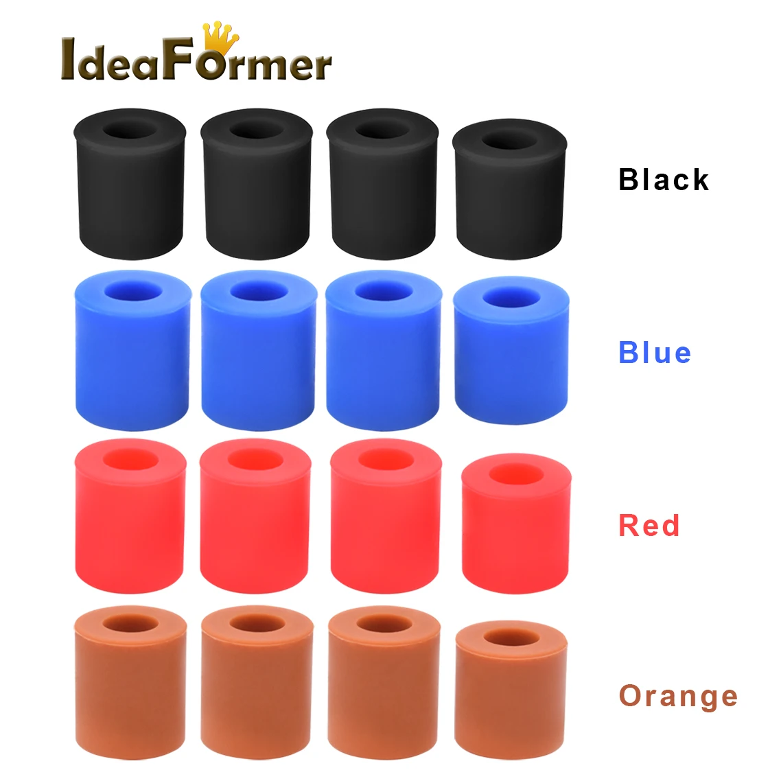 

3D Printer Parts High Temperature Silicone Solid Spacer Hot Bed Leveling Column 3pcs Long +1PC Short For CR10/CR10S Ender-3