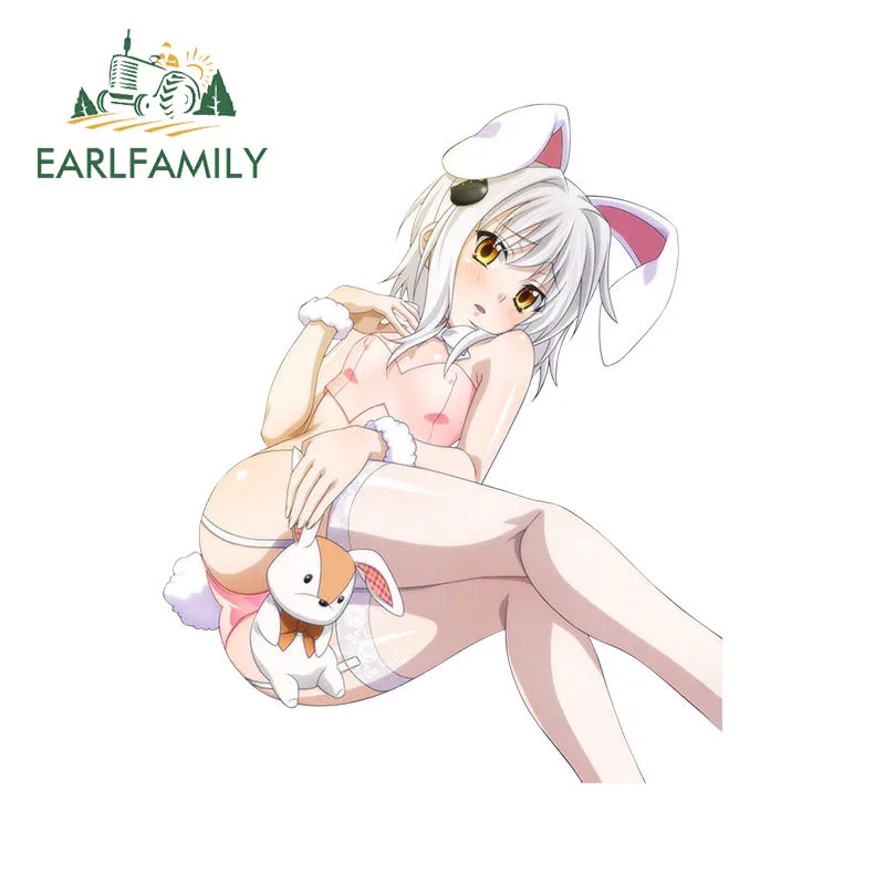 

EARLFAMILY 13 см для старшей школы DxD Toujou Koneko автомобильные наклейки устойчивые к царапинам водонепроницаемые наклейки Защита двери автомобиля мультяшный Декор