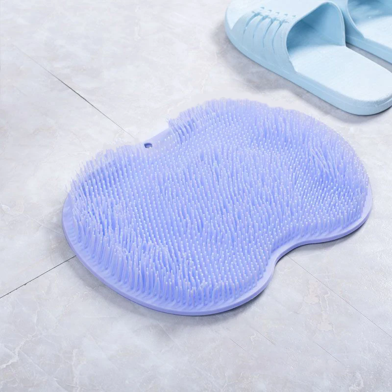 Foot Wash Brush Rub Back with Sucker Brush Bathroom Tool Foot Massage Pad Shower Massage Mat  Exfoliating Bath Pad images - 6