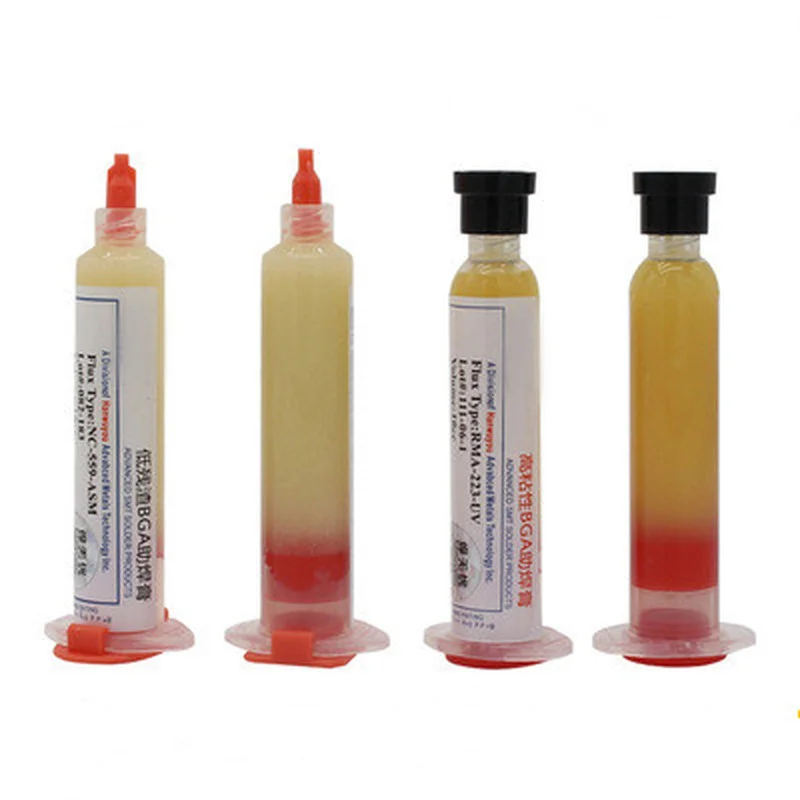 

OEM RMA-223 10cc BGA Tin Solder Paste Flux Needle Tip Syringe No-clean Flux Grease for Phone SMD PGA PCB Welding Soldering Tool