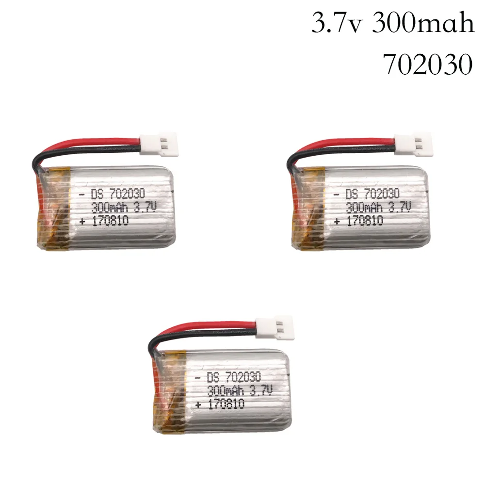 Литий-полимерный аккумулятор 3 7 в 300 мАч для E55 FQ777 FQ17W Hubsan H107 Syma X11C Udi U816 U830 RC