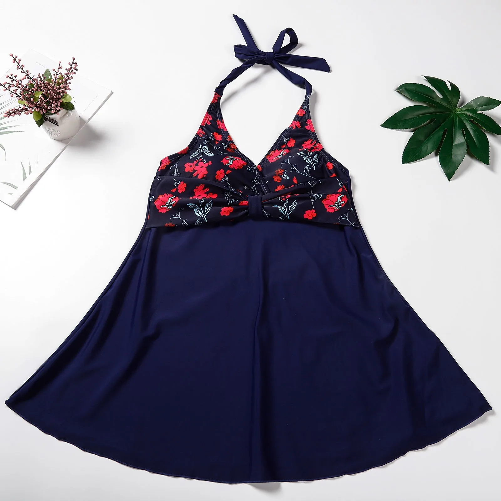 Женские дизайнерские купальники с высокой талией бикини принтом волнистых