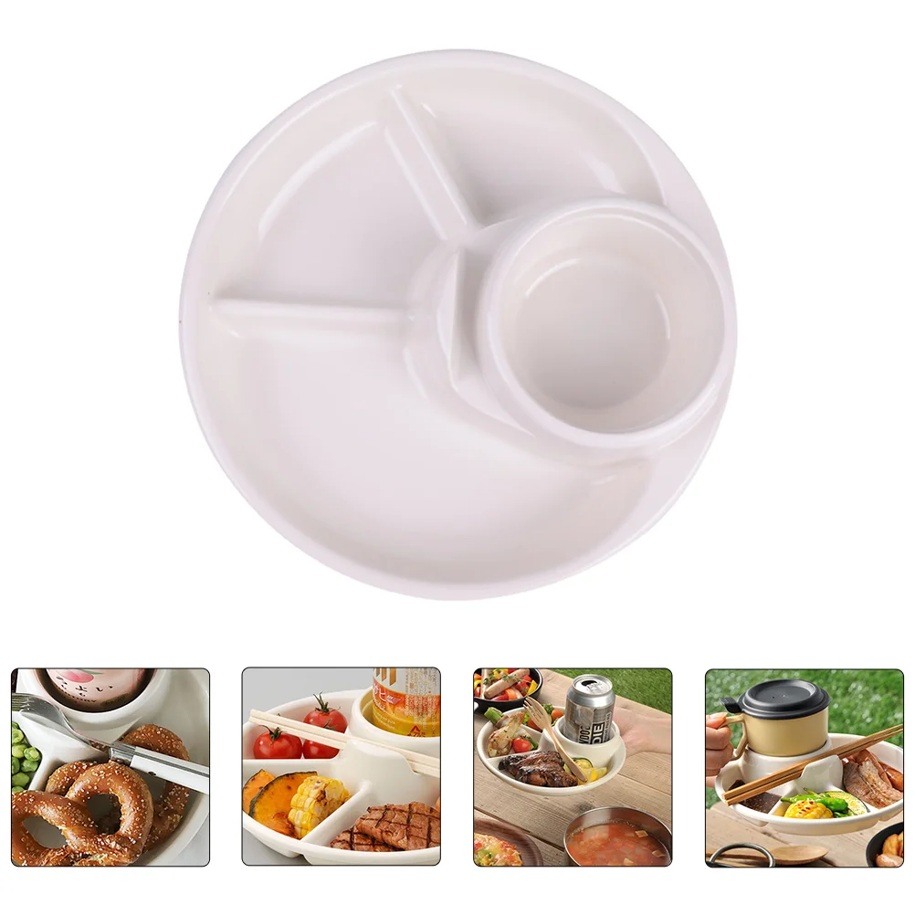 

Portion Control Plate Diet Plates: Reusable Compartment Plate Divided Dessert Salad Plate for Healthy Eating Bariatric Diet