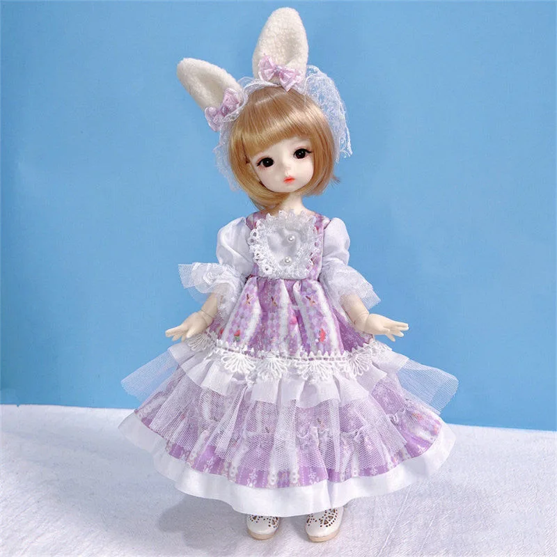 

Одежда для куклы принцессы 28 см в летнем стиле аксессуары для кукол 1/6 Bjd юбка и головной убор наряд Игрушки для девочек