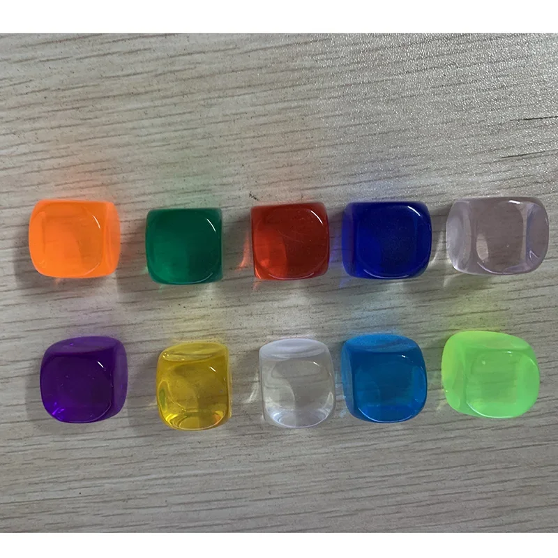 Искусственные прозрачные пустые кости для самостоятельной сборки 6-сторонние