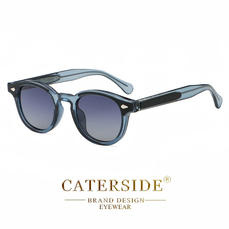 CATERSIDE Ретро модные круглые солнцезащитные очки мужские брендовые по