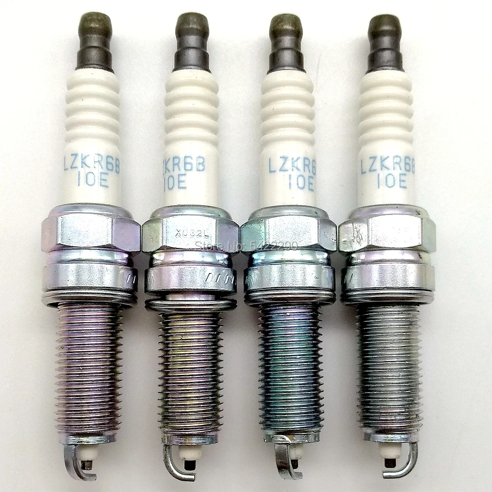 4 шт. LZKR6B-10E свечи зажигания автомобиля 18855-10060 для Hyundai Elantra i20 i30 ix20 Kia Soul CEEɽ PRO
