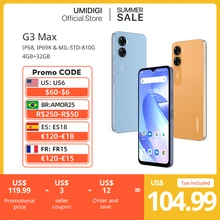 2023 UMIDIGI G3 MAX Smartphone, Android 13 ,Unisoc T606, 8GB+128GB, 50MP Camera, 5150mAh Battery, Dual SIM 4G Phone