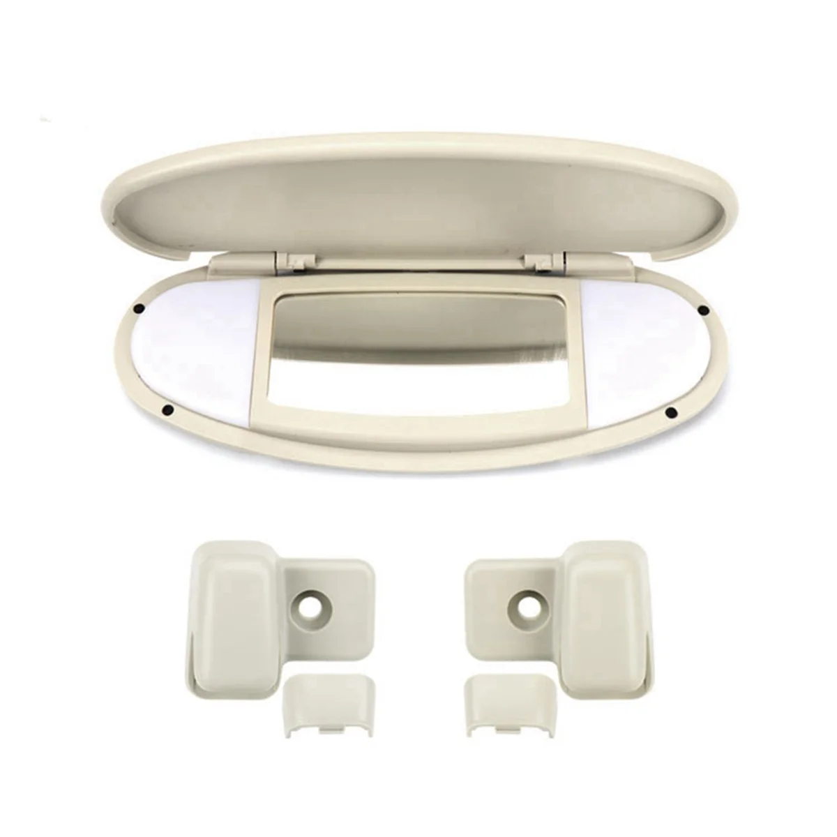 Бежевый автомобильный солнцезащитный козырек чехол для зеркала макияжа