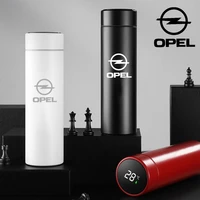 500 ml smart business insulated water bottle for opel laser customized logo thermos bottle touch display temperature thermos cup