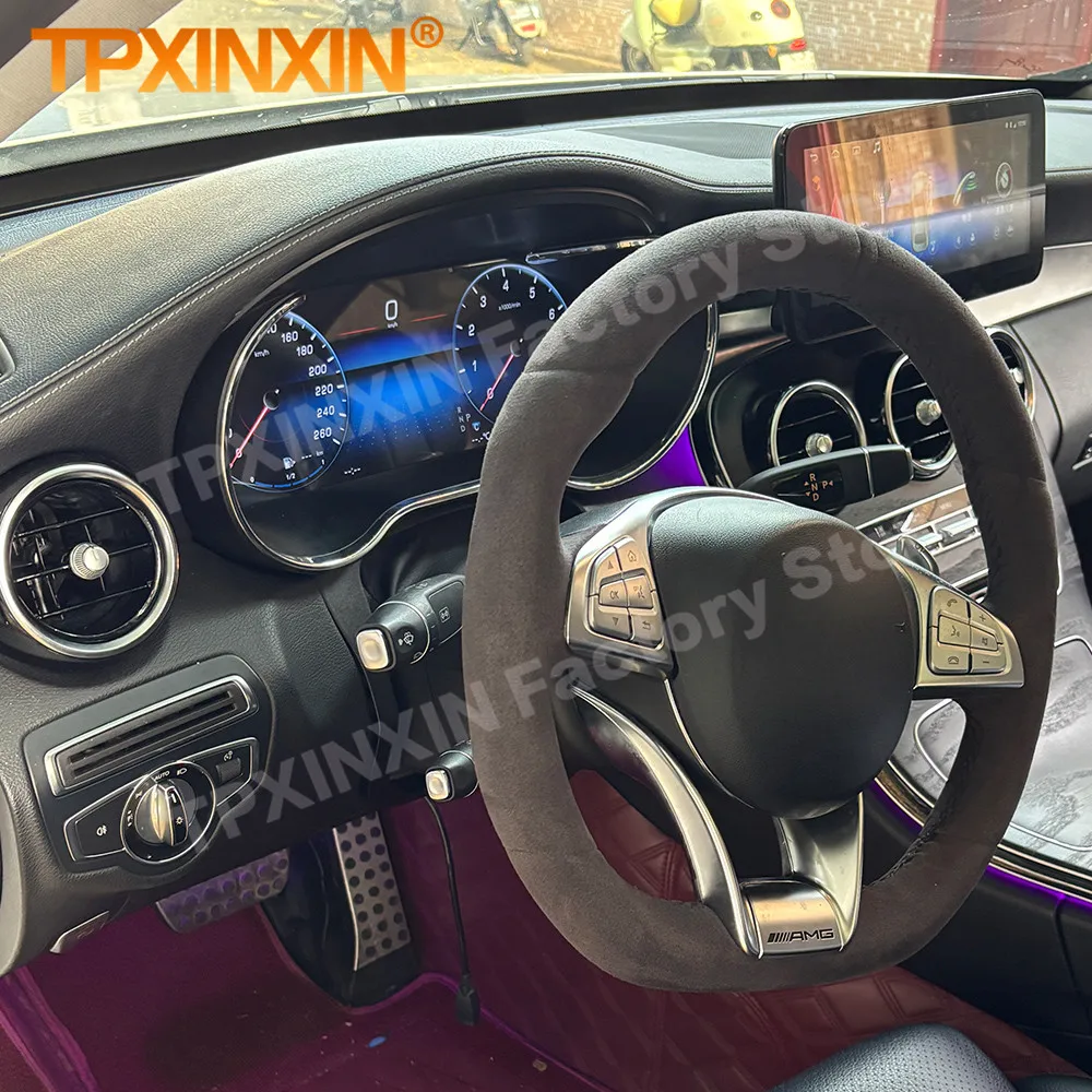 Фото Цифровая приборная панель + Android 13 для Mercedes-Benz GLC 200 260 300 2015~2021, мультимедийная GPS-навигация, автомобильная магнитола, стереоприемник, головное устройство №5