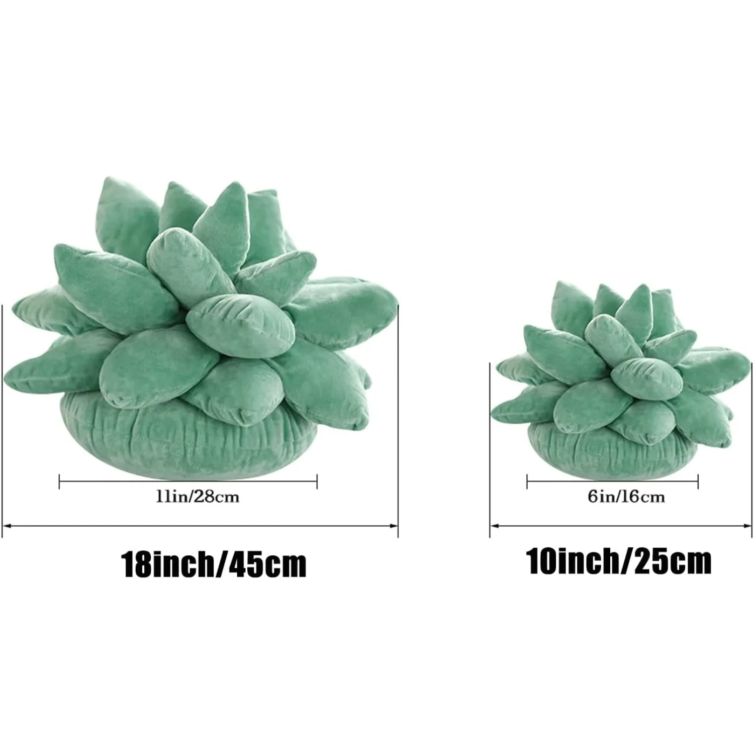 Суккуленты кактус милые подушки для спальни эстетические 18-дюймовые