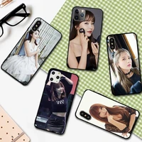 hong jinying korean singer phone case for iphone 12 11 13 7 8 6 s plus x xs xr pro max mini shell