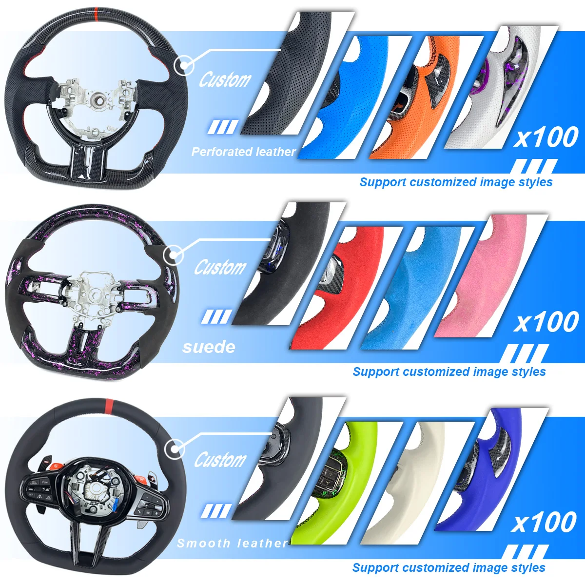 Руль из карбона для BMW MINI COOPER JCW F54 F55 F56 F57 F58 R56 57 58 60 без подушек безопасности (art.: 3920da6eebb46) - 3920da6eebb46