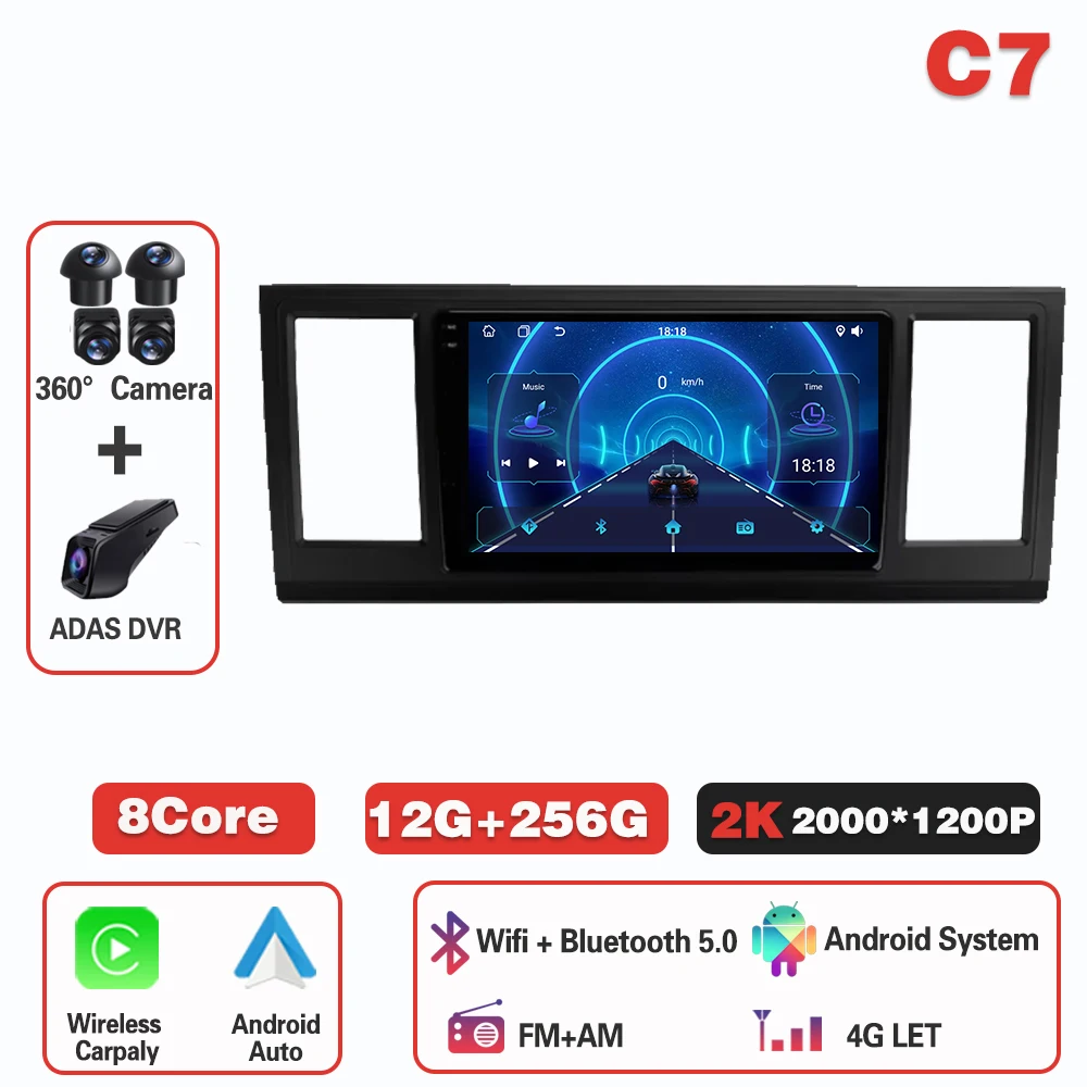 

Android 15 Carplay для VW Volkswagen Caravelle 6 T6 2015-2020, автомобильный радиоприемник, авто 4G, WIFI, GPS-навигация, мультимедийный видеоплеер