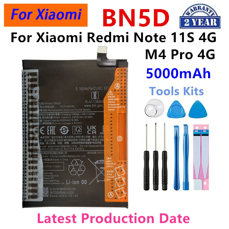 Фото Сменная батарея для Xiaomi Redmi Note 9S 10S 11S Note 4 4X 3 8 9 10 Pro 10X BN55 BM4J BN54 BN59 BN53 BN5D BN40 BM46 BN43 №5