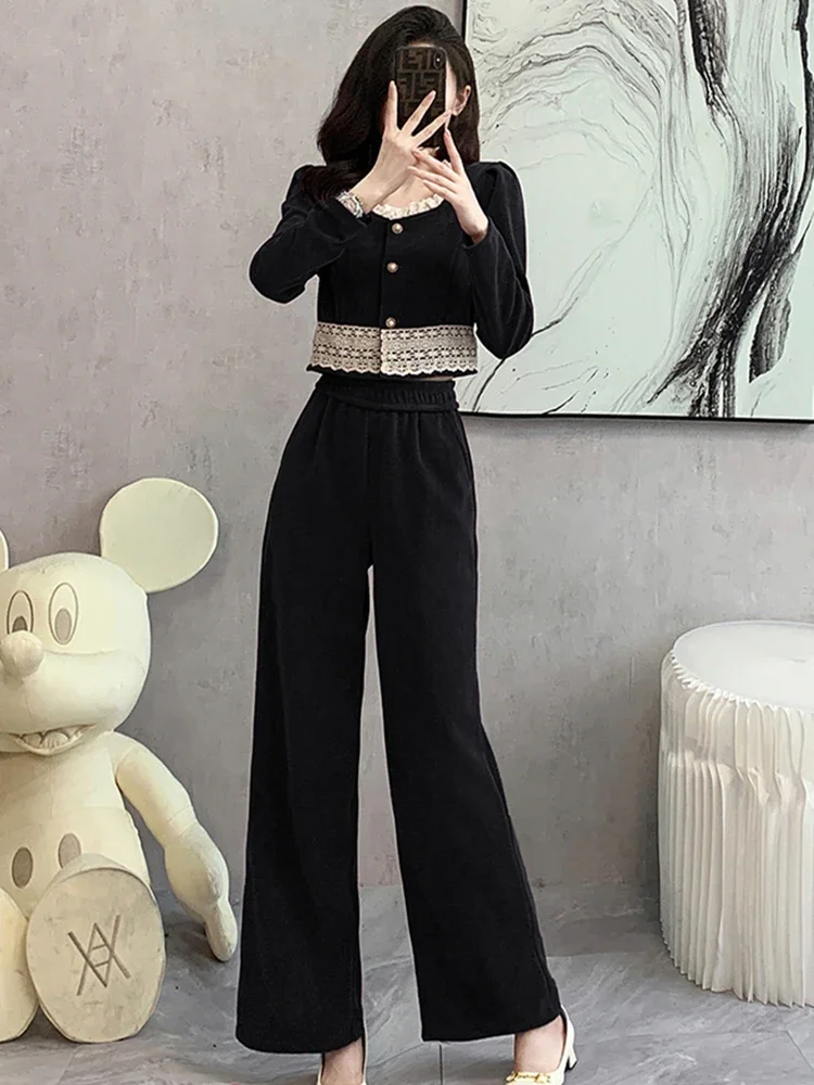 Новые весенне-осенние женские элегантные брючные костюмы высокого качества