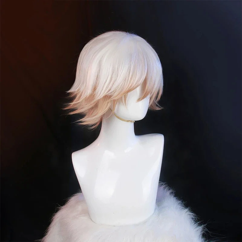 Парик для косплея Onmotorola Ji из аниме taishakuten короткие волосы с белым порошком и
