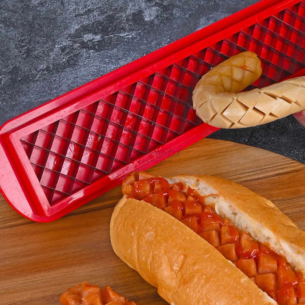 

Hot Dog Slicing Tool Sausage Cutter For Barbecue Kitchen Bbq Tools Hot Dog Cutter Ham Cut Pattern Kitchen Gadget Outdoor Camping