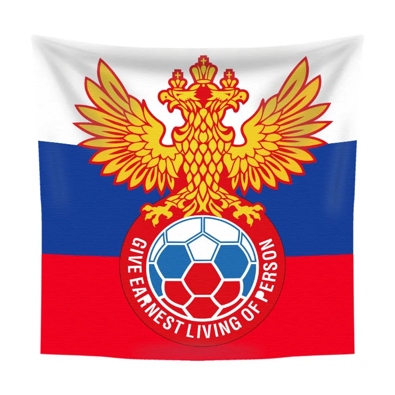

Russia National Team Tapestry World Football Club Aesthetic Wall Hanging Room Decor Home Decoration Large Fabric Cloth Backdrop