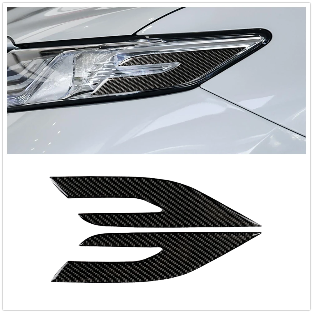 

Headlight Cover Eye Edge Trim Headlamp Shell Front Head Light Lamp Sticker Eyebrow For Toyota Camry 2018-2020