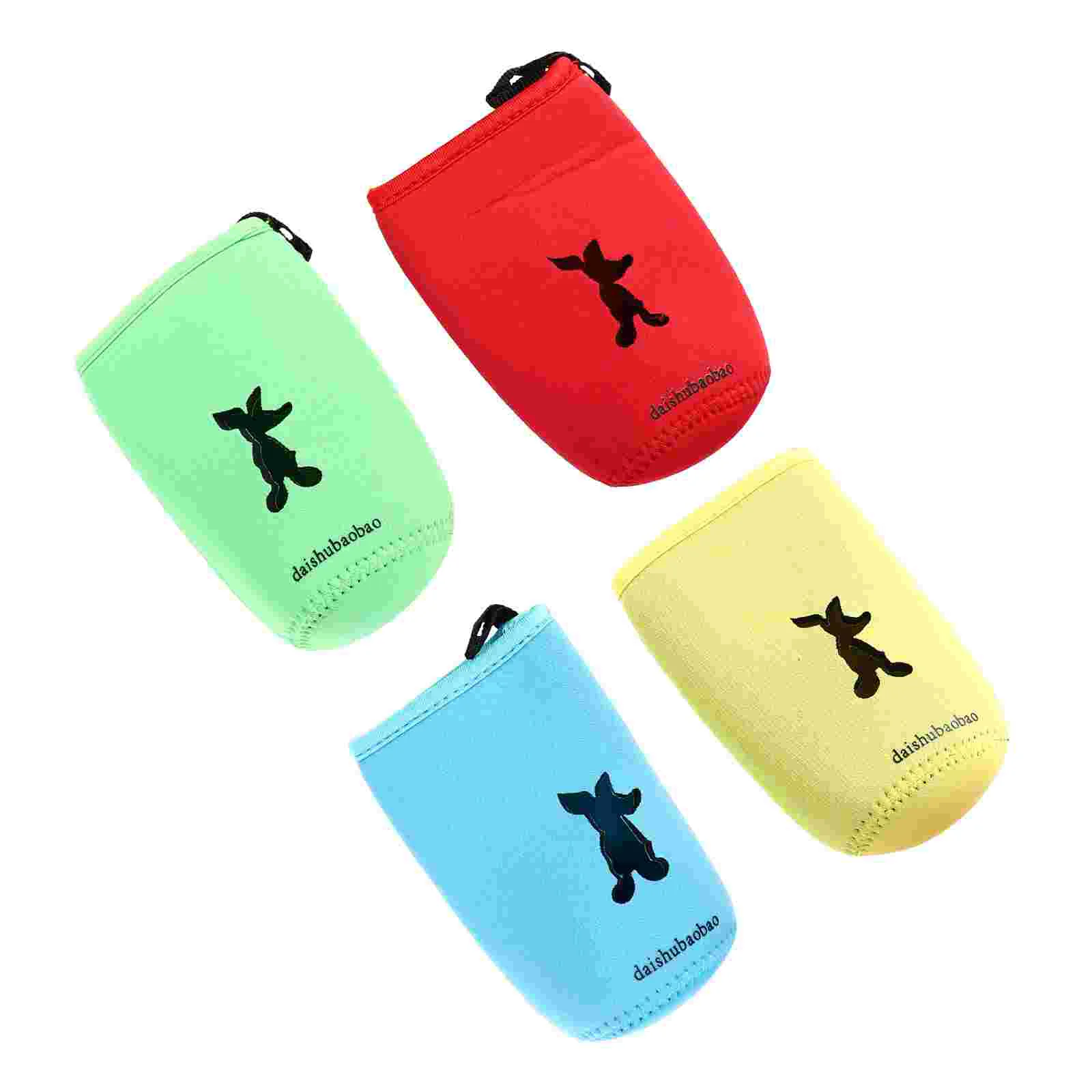 

4pcs Anti-falling Baby Bottle Sleeve Adorable Baby Bottle Protector Accessory