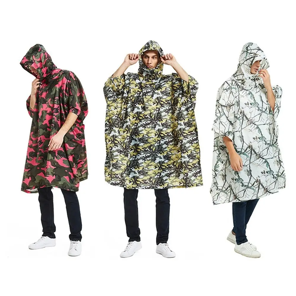 

Waterproof Raincoat High Quality 3 in 1 3 Colors Rain Coat Hood Outdoor Tent Poncho Hiking Cycling