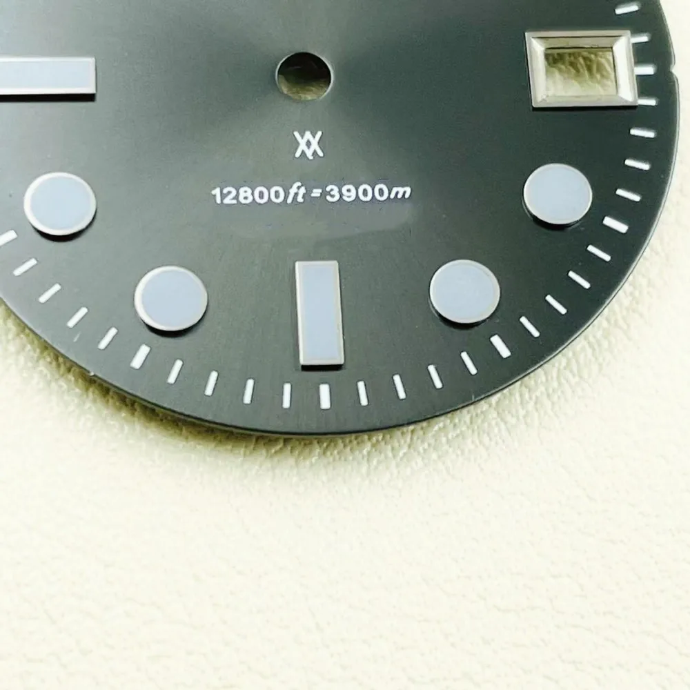 New modified NH35 dial water ghost diving watch NH36 mechanical movement watch disc watch accessories diameter 28.5mm