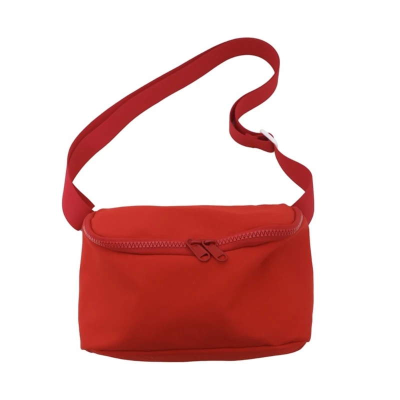 

Fashion Saddle Bags Nylon Shoulder Bag for Girl Women Solid Color Bag