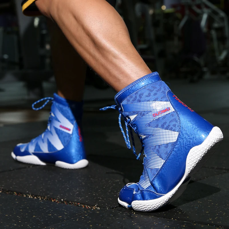 High Quality Wrestling Shoes Durable Boxing Sneakers Foot Protection Wrestling Shoes Men's Professional Fighting Shoes