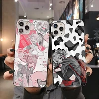 anime himiko toga phone case tempered glass for iphone 13 12 mini 11 pro xr xs max 8 x 7 plus se 2020 soft cover