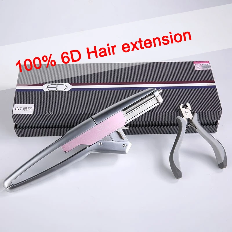 6D Hair Extension Machine Human Hair 6D 2nd Hair Machine Connector & Hair Remove Piler Hair Professional Equipment for Salon
