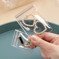2010 pcs jewelry storage bag pvc self sealing jewelry bag necklace bracelet ring storage ziplock bag anti oxidation holder bag