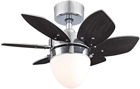 

7232800 Origami Indoor Ceiling Fan with Light, 24 Inch, Espresso