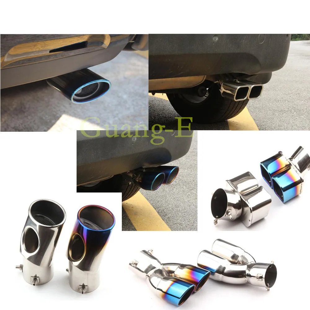 

Наконечник глушителя выхлопной трубы из нержавеющей стали, выпускной наконечник 1 шт. для Mitsubishi Outlander 2016 2017 2018 2019 2020 2021