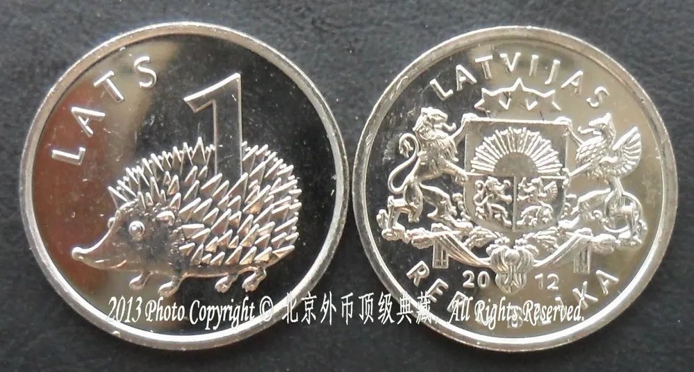 

Европейская Республика Латвия 2012 г., ёж 1 лет, памятные монеты 100% оригинал