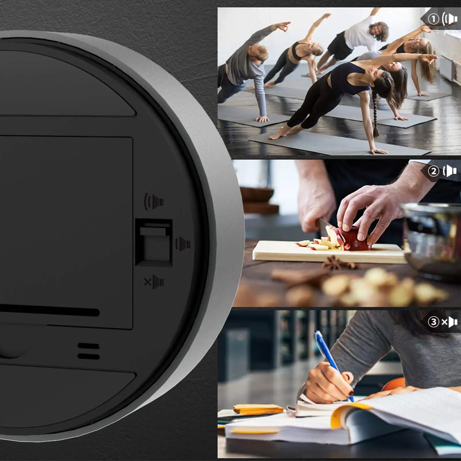 

Digital Kitchen Timer Alarm Clock Countdown Battery Powered for Cooking Work