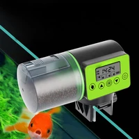 cool automatic fish feeder digital fish tank aquarium electrical plastic timer feeder food feeding dispenser tool fish feeder