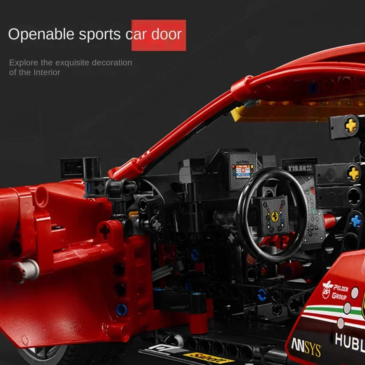 GTE F1 Строительная модель игрушечного автомобиля для детей в возрасте от 14 лет