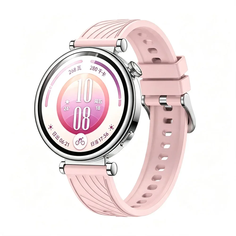 Фото 18-мм спортивный силиконовый ремешок для Huawei Watch GT7 GT6-5-4 41 мм, мягкий ремешок для умных часов Huawei Watch 5 GT5 Pro 42 мм, аксессуары №3