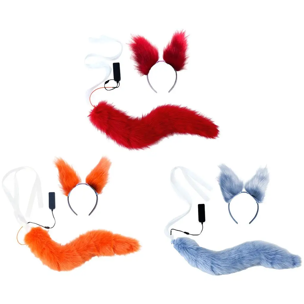 

needle & Tail Kits, Novelty LED Luminous Cosplay Play for Festival Fancy Party Children Women Girl