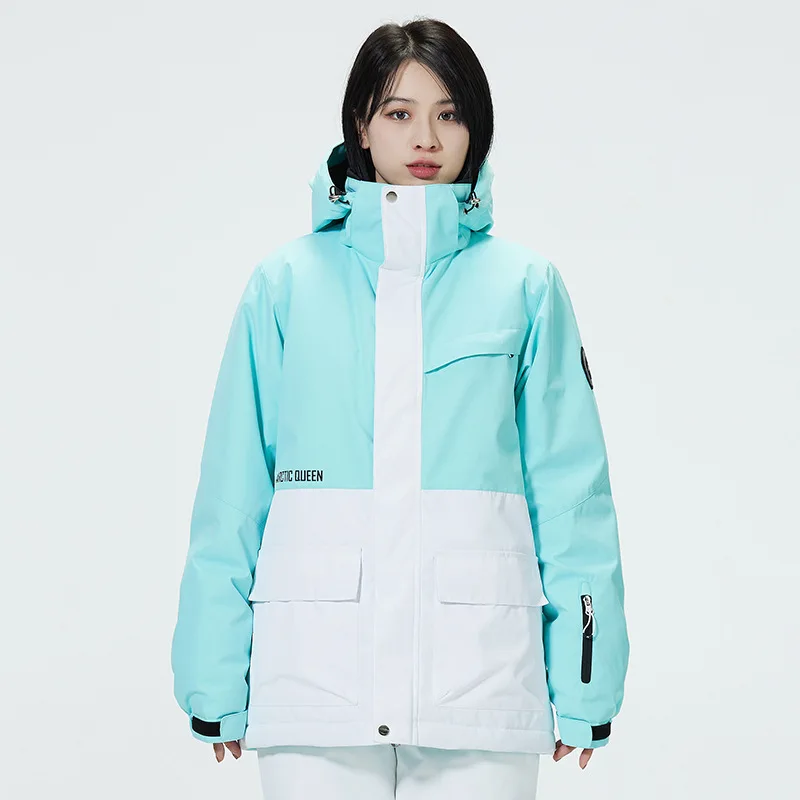 Ski Suit Women's New Men's Korean Style Ski Suit Winter Outdoor Warm Thickened Snowboard Suit