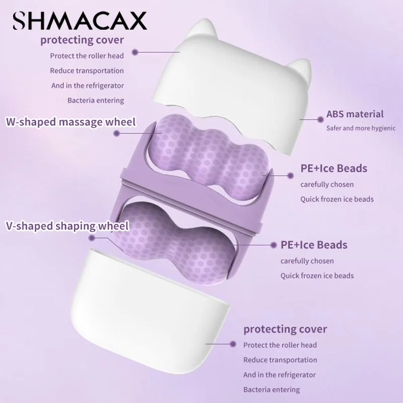 Холодный двухсторонний ролик 2-в-1 массажное устройство для ледяной терапии