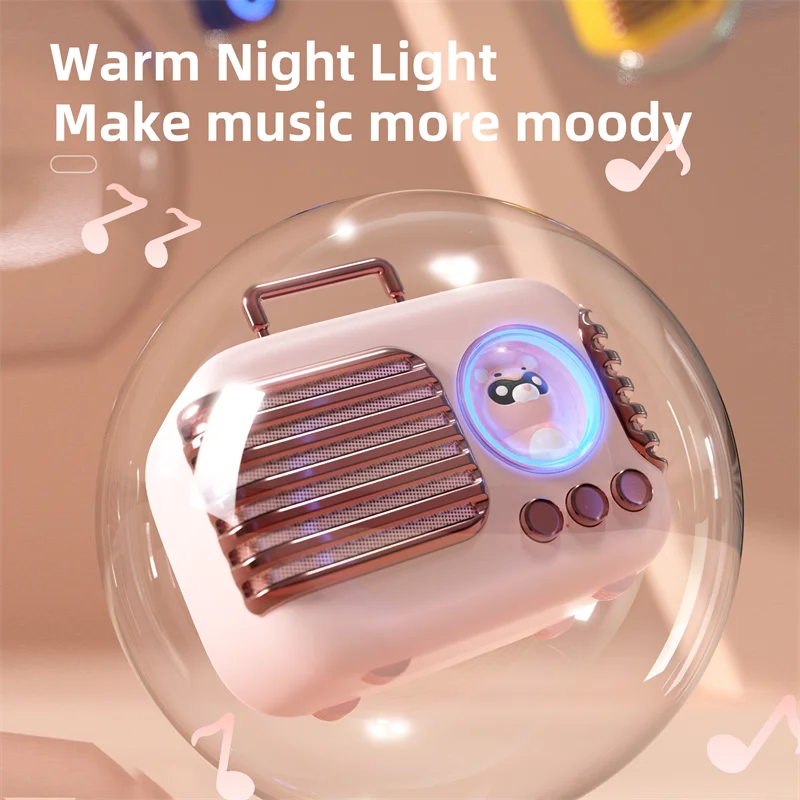 Мини мультяшный динамик с Bluetooth портативные беспроводные колонки сабвуфер