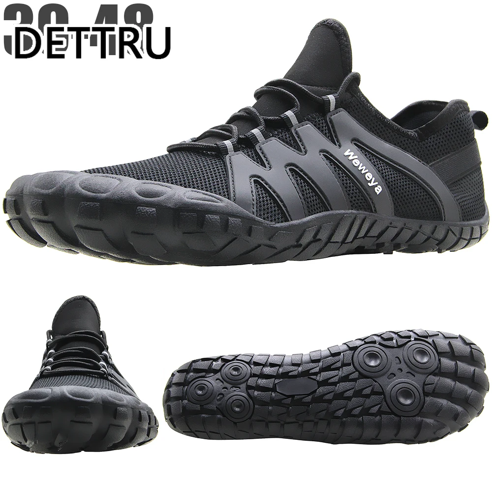 

High Quality Trail Running Barefoot Shoes Wide Toe Box Barefoot Sports Cross Trainers Zero Drop Shoes Runner Walking Sneakers