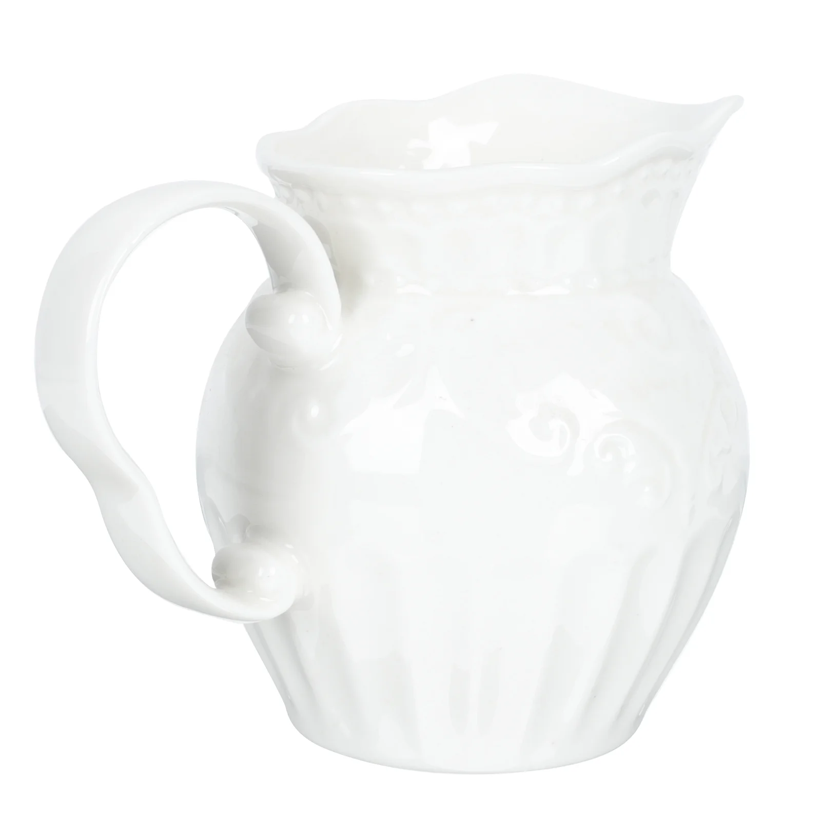 

Household Coffee Mug European Style Teacup Ceramic Drinking Cup (White)