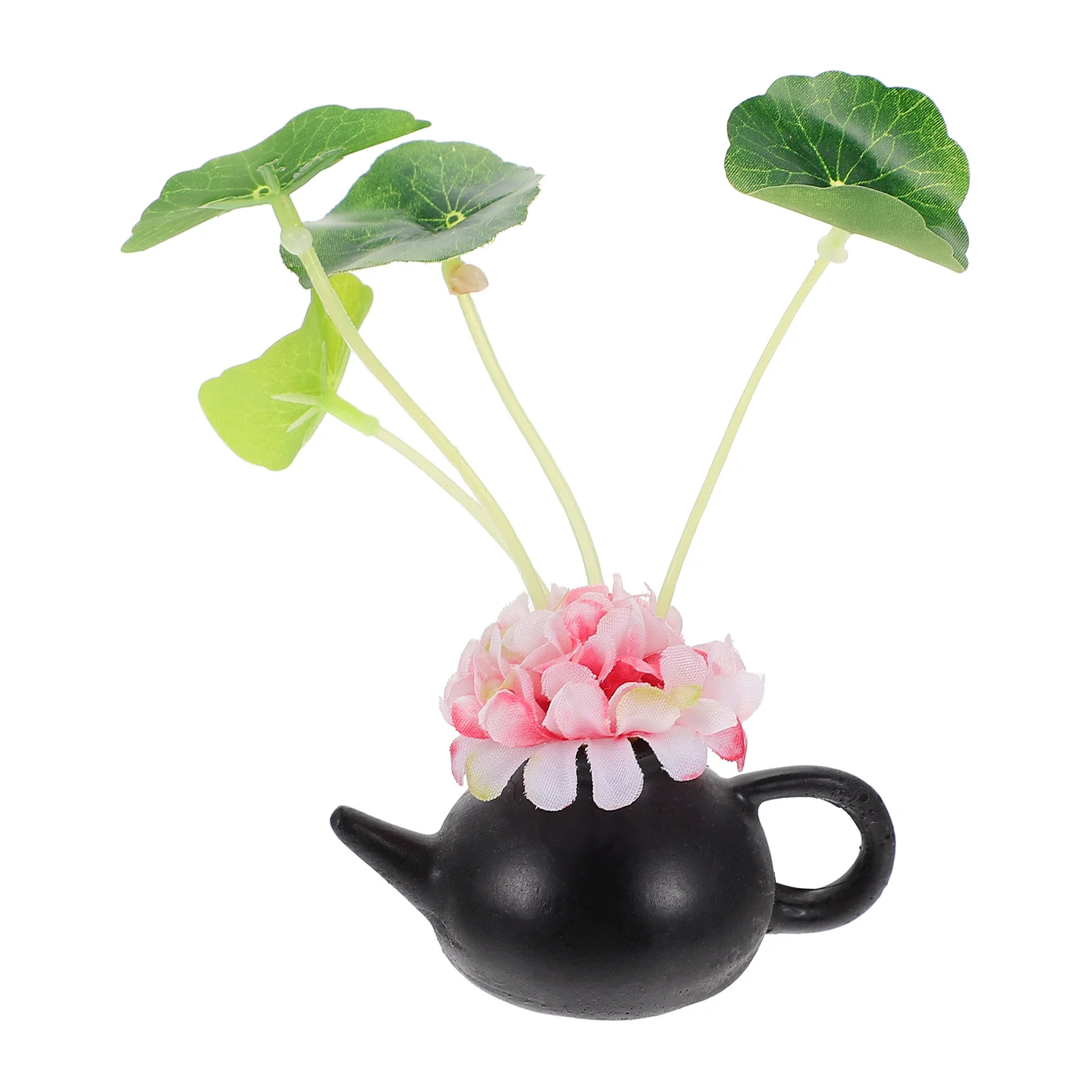 

Hot Water Boiler Green Tray Japanese Plate Decorations Flower Decor Sushi Plate Decoration Desktop Artificial Flower Pot