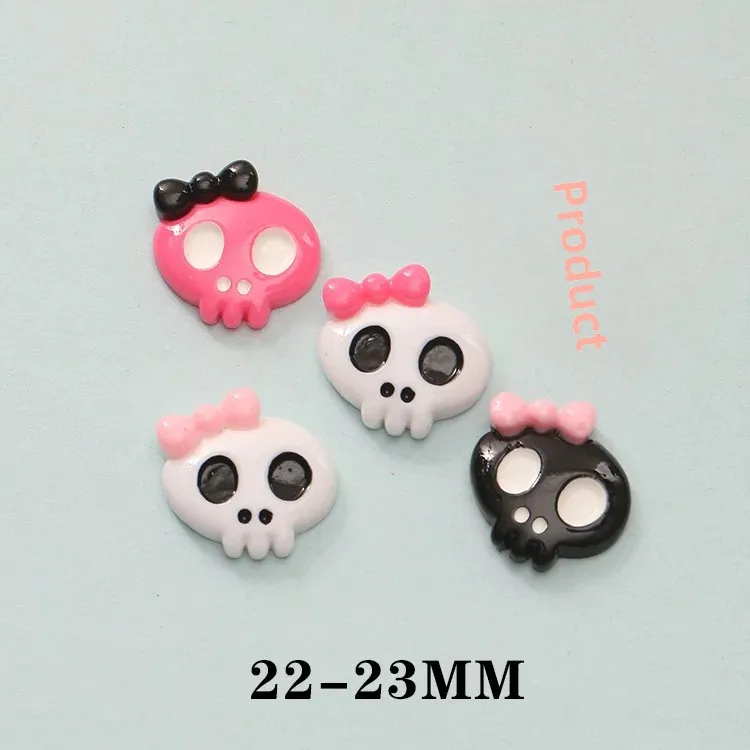 Мини-голова черепа на Хэллоуин детская мультяшная тематическая заколка для