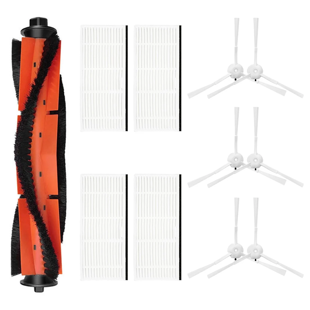 

11pcs Side/Roller Brush Filters Set For Lydsto W2 Robot Vacuum Cleaner Household Supplies Home Cleaning Tools Spare Accessory