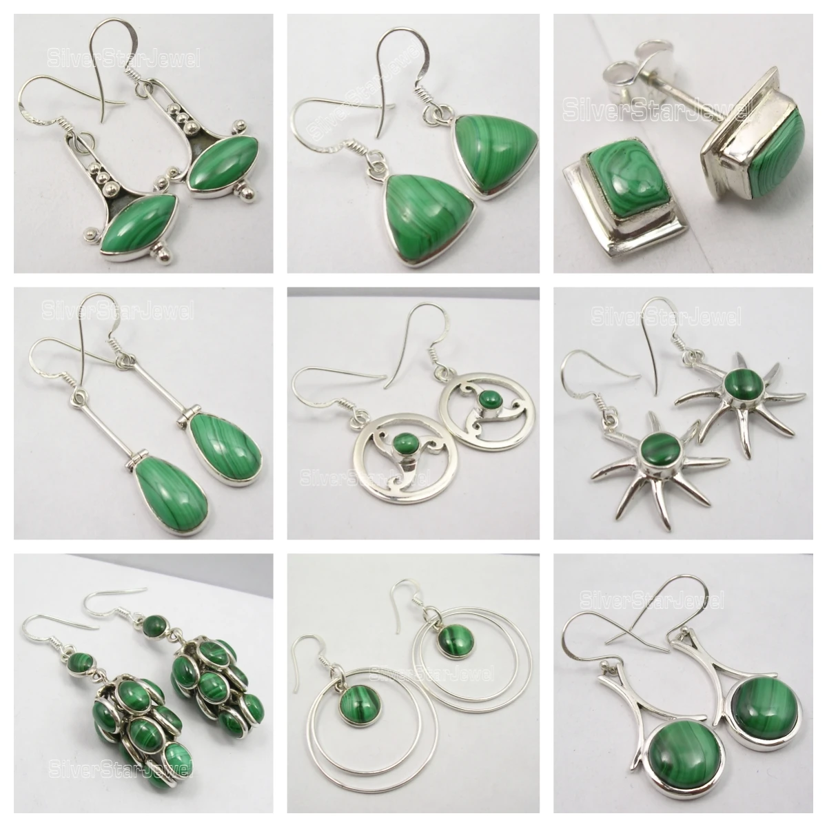 

India Origined Classic Jewelry Semi-precious Stone Earrings Collection 324